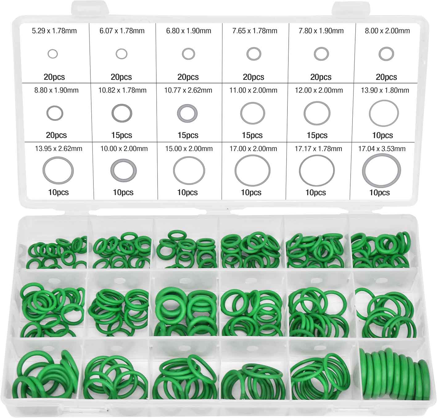 270pc HNBR Air Conditioner System O-Ring Assortment