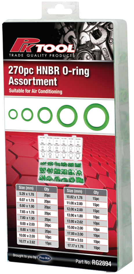 270pc HNBR Air Conditioner System O-Ring Assortment