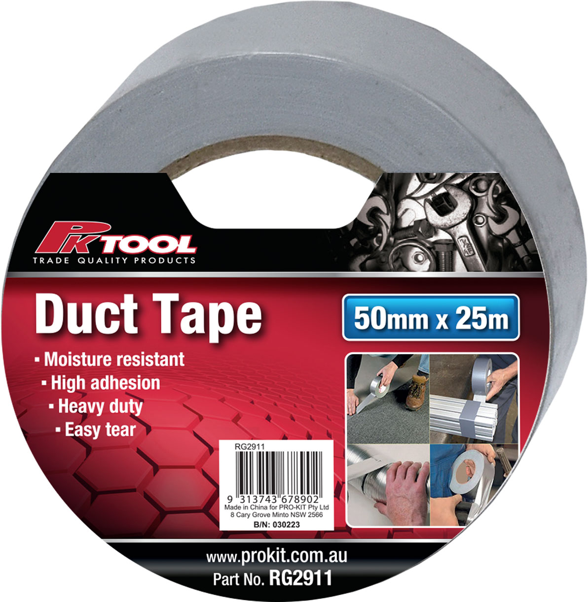 TAPE – DUCT SILVER  25M