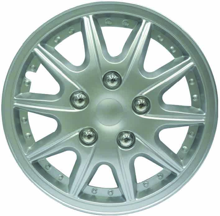 4pc 15″ Silver Wheel Cover Set