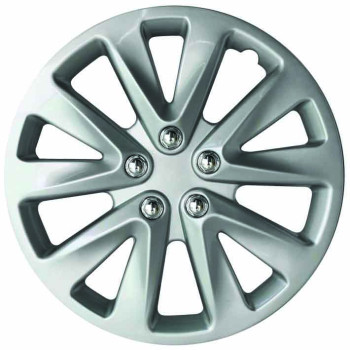 4pc 15" Silver Wheel Cover Set