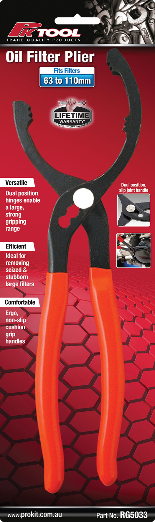 280mm(11″) OIL FILTER CLAW PLIER