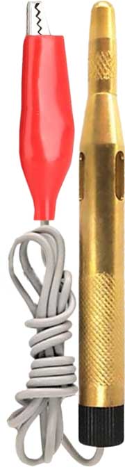 6-12V 105mm Brass Circuit Tester