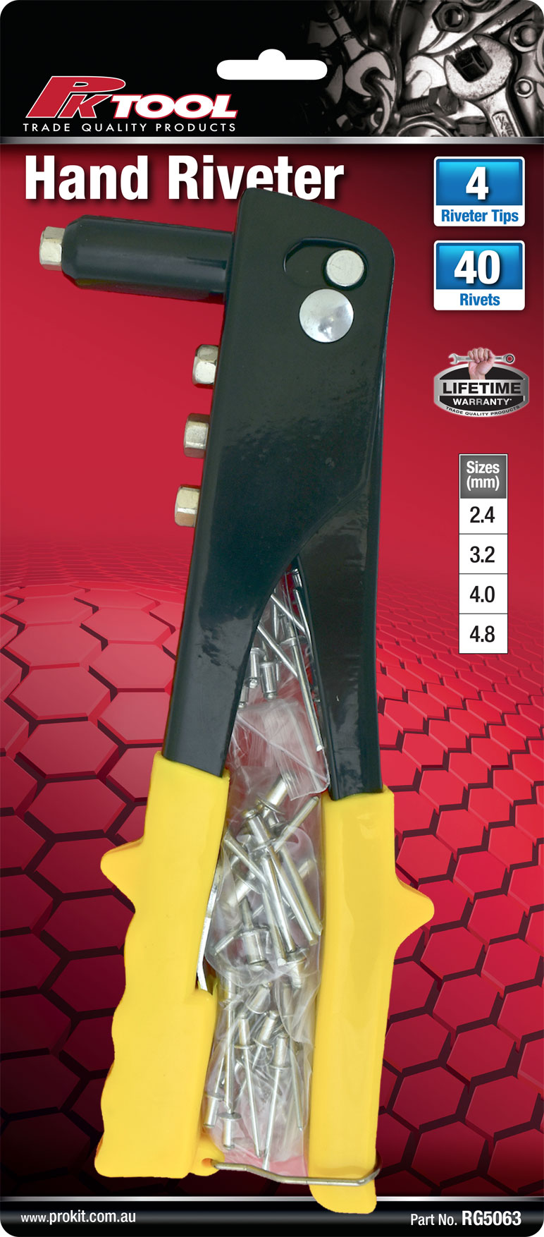 Rivet Gun with 40 Rivets
