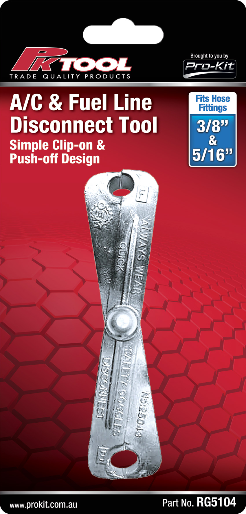 A/C & Fuel Line Disconnect Tool