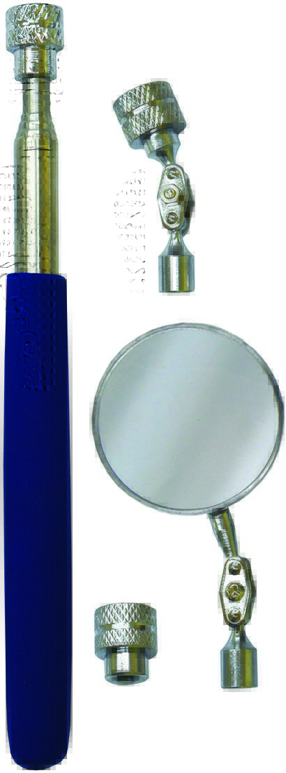 4pc Magnetic Pick-up Tool & Inspection Mirror Set