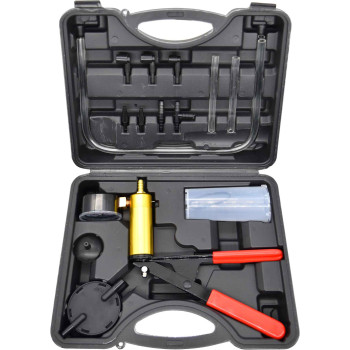 17pc Brake Bleeder & Vacuum Testing Hand Held Pump Kit