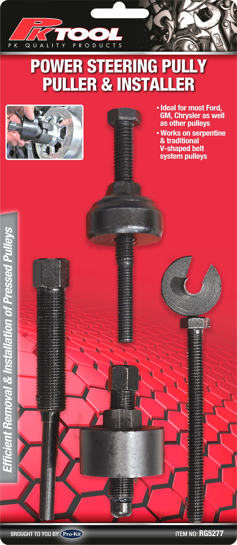 4pc Pulley Puller & Installer Kit