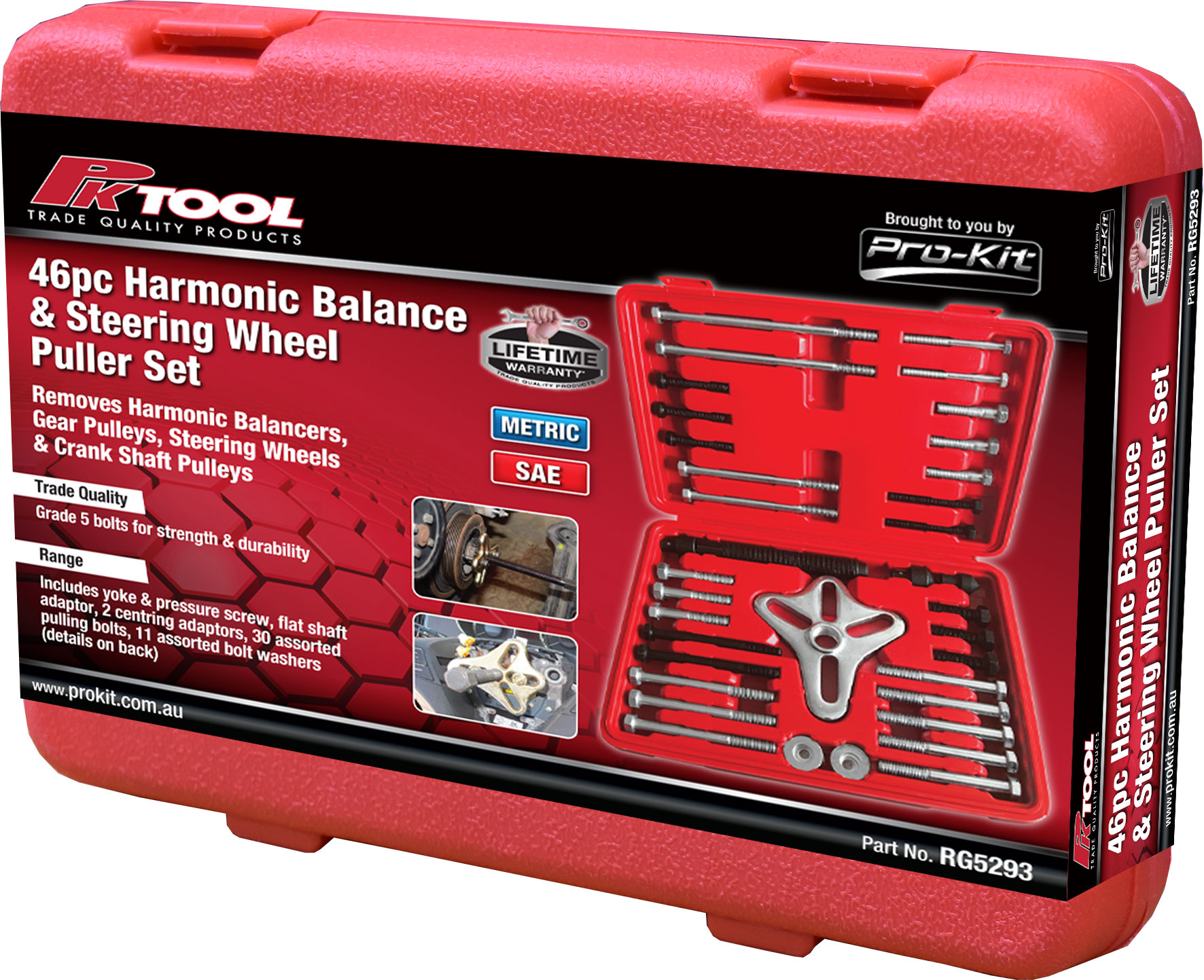 13pc HARMONIC BALANCER & STEERING WHEEL PULLER KIT