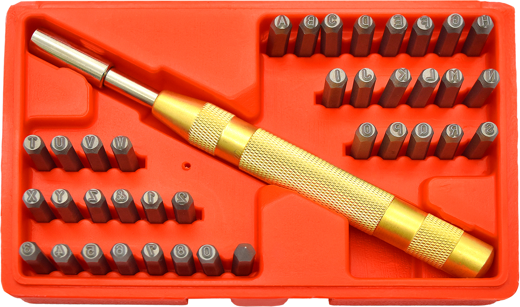 38pc Number & Letter Punch Set