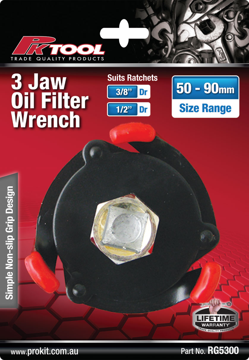 OIL FILTER WRENCH – 3 CLAW 55-95MM