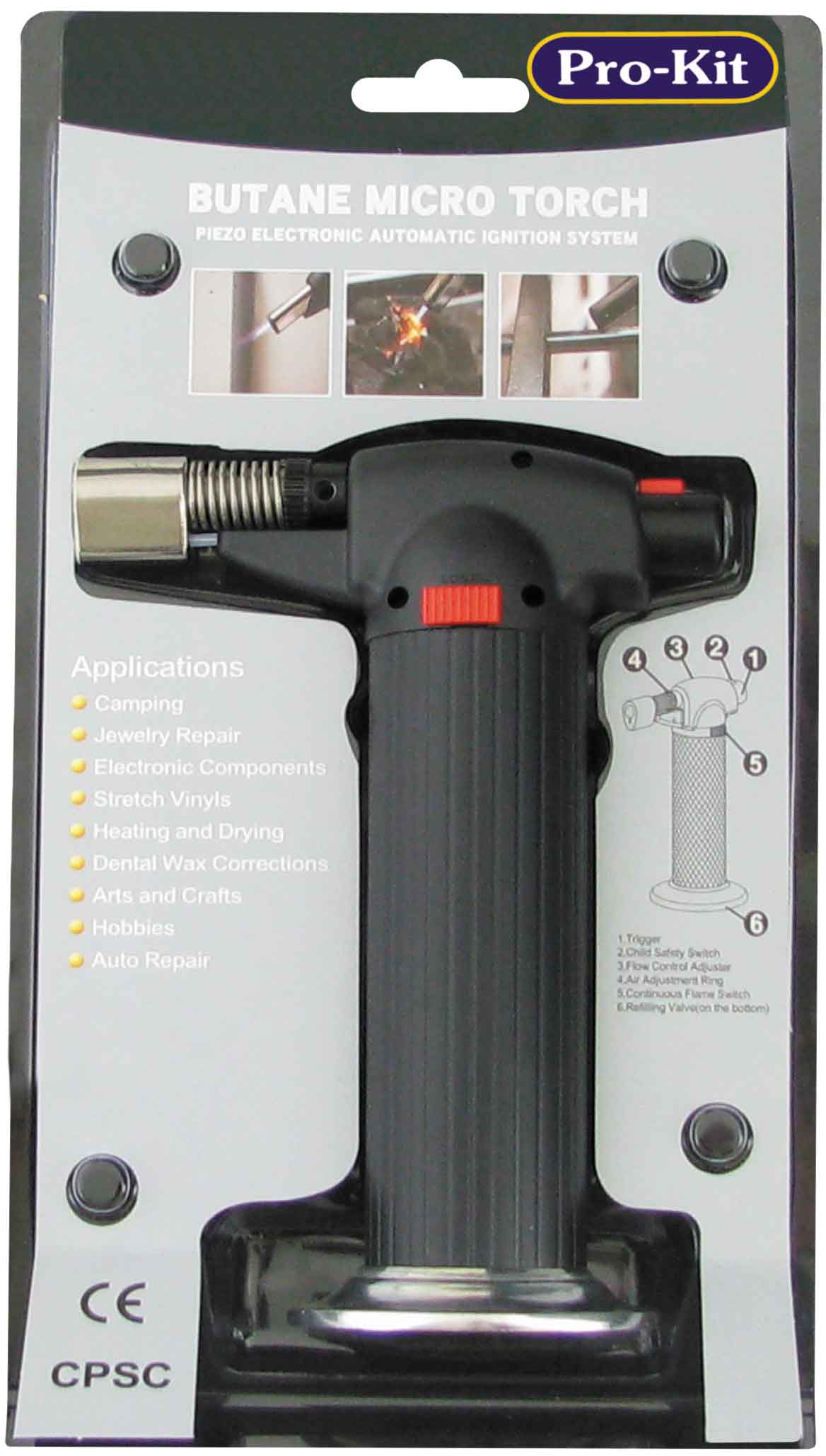GAS BURNER – ROBURN STYLE  BUTANE MICRO TORCH