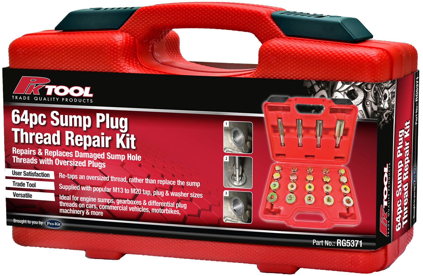 SUMP PLUG THREAD REPAIR KIT – 64pc