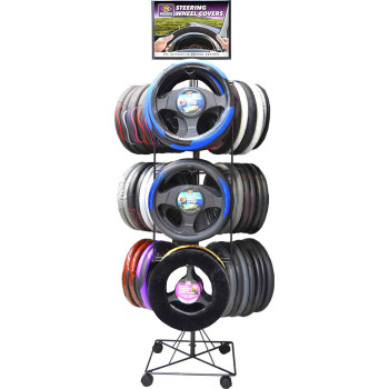 54pc Quality Steering Wheel Cover Merchandiser