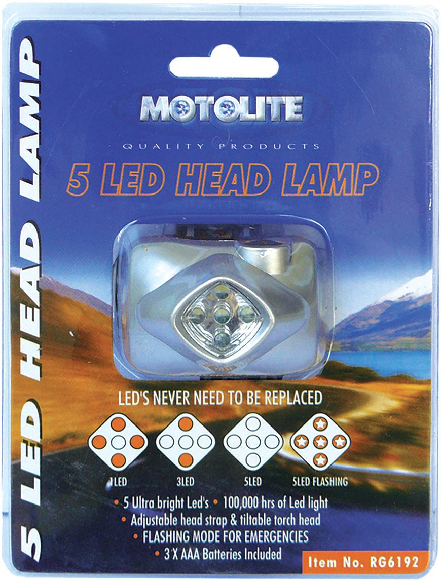 TORCH – HEAD LAMP WITH 5 LED’S