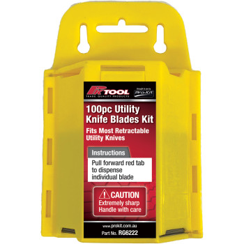 100pc Utility Knife Blades Kit