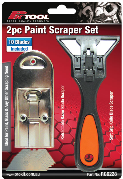 2pc Safety Scraper Set with 10 Extra Blades