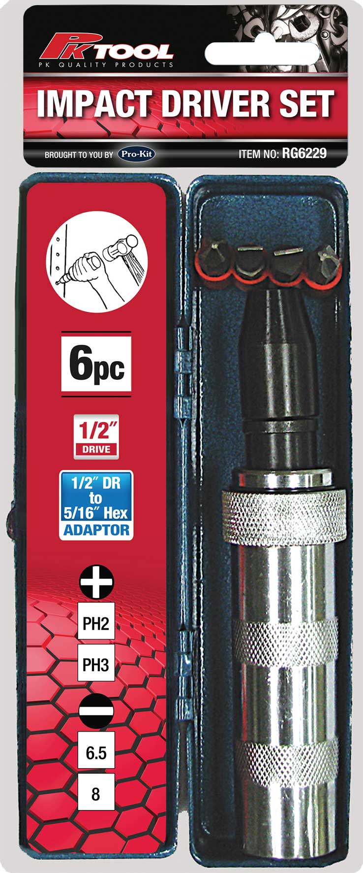 6pc Impact Driver Set