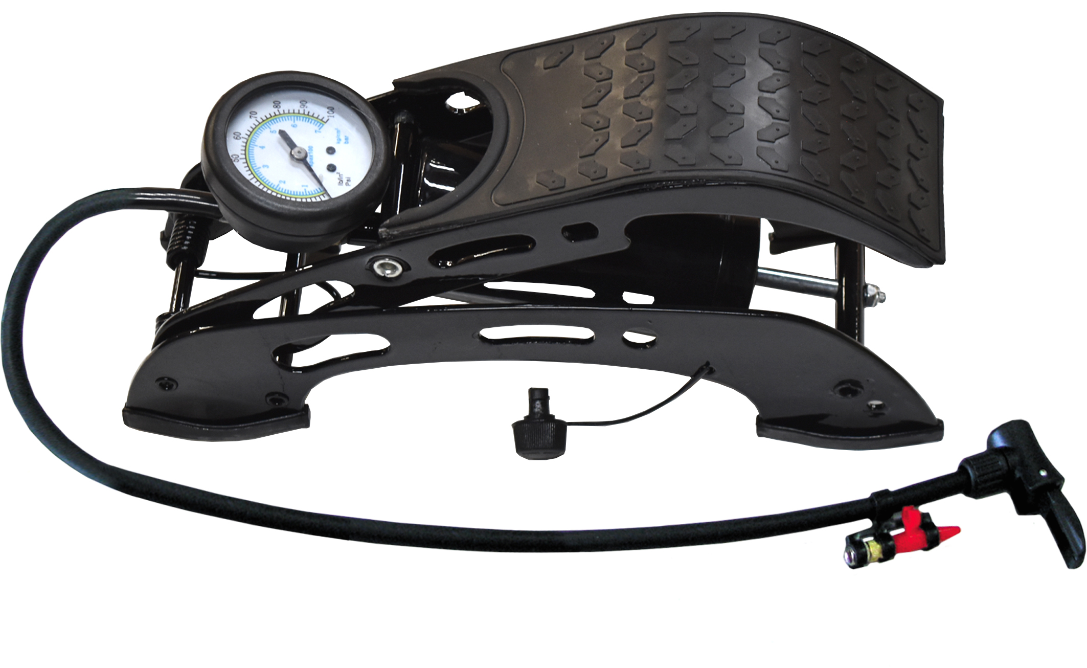FOOT PUMP – SINGLE  NEW STYLE HIGH PRESSURE