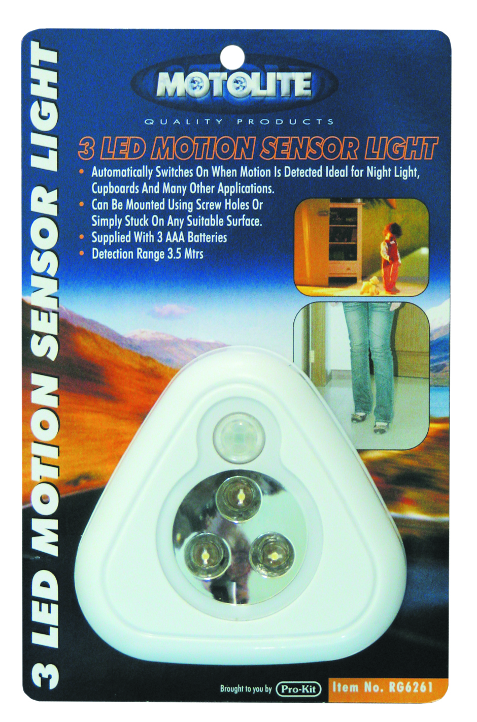 LIGHT – 3 LED MOTION SENSOR