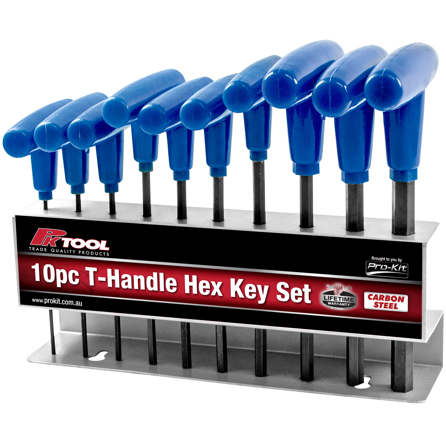 10pc Metric T-Handle Hex Key Set