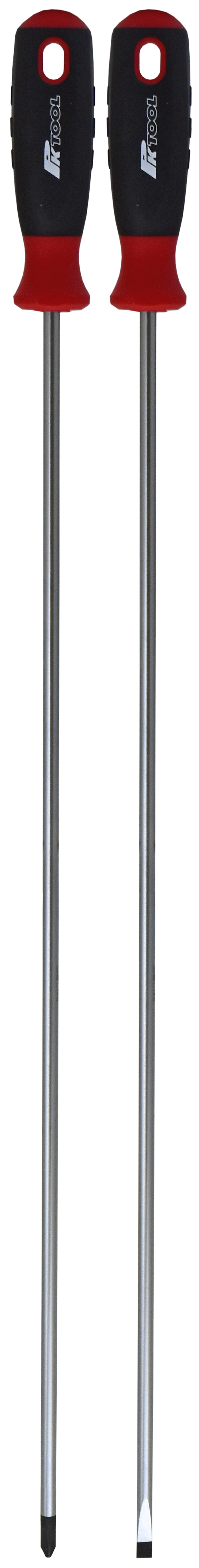2pc 450mm Phillips & Blade Long Screwdriver Set