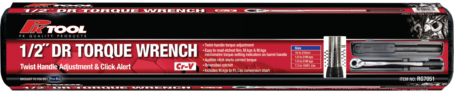 1/2” Dr Twist Torque Wrench