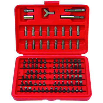 100pc 1/4” Hex Dr Combination Screwdriver Bits Set