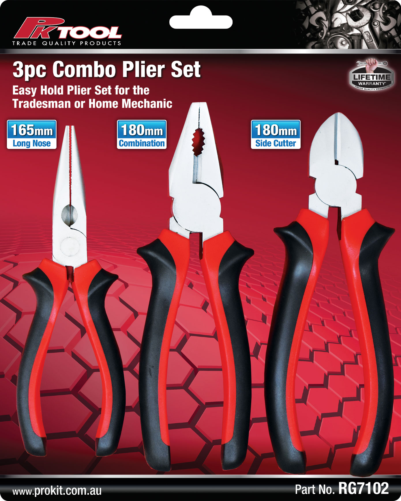 3pc COMBO PLIER SET