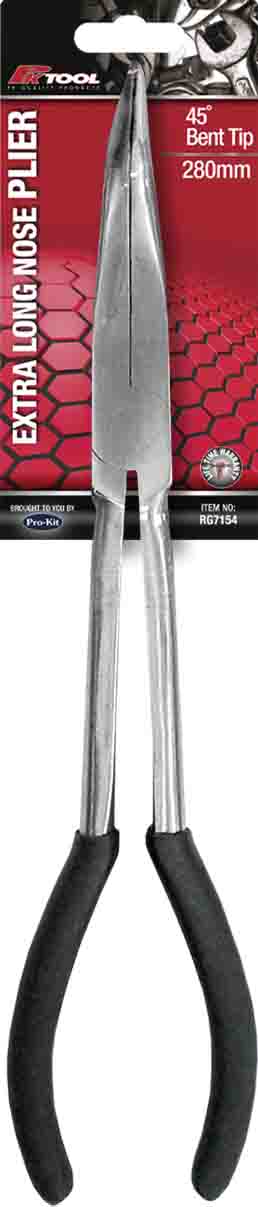 280mm (11”) 45º BENT TIP EXTRA LONG NOSE PLIER
