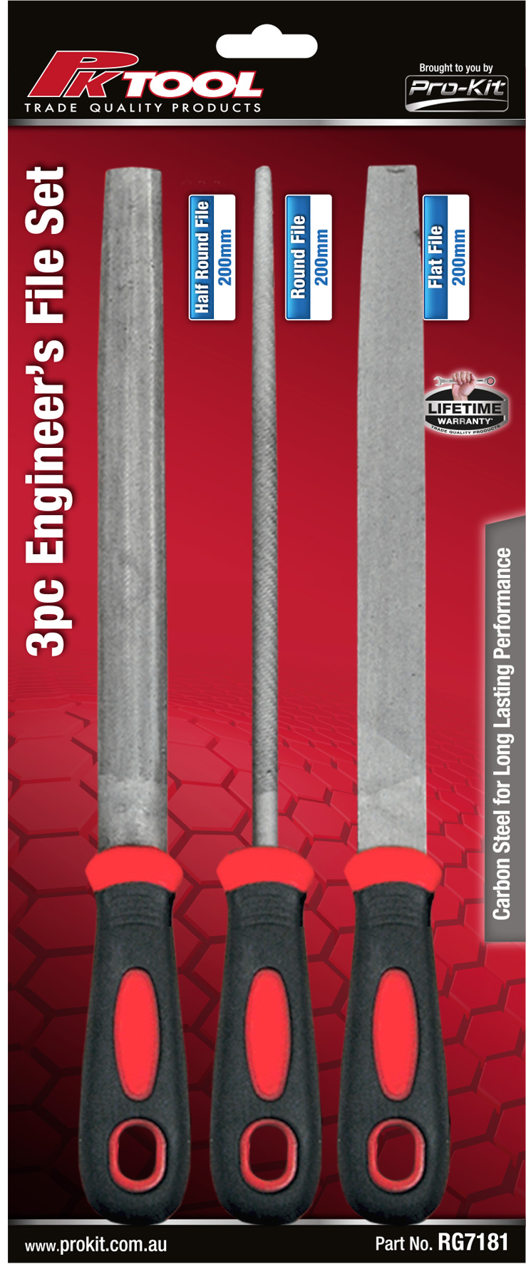 3pc 200mm Engineeers File Set