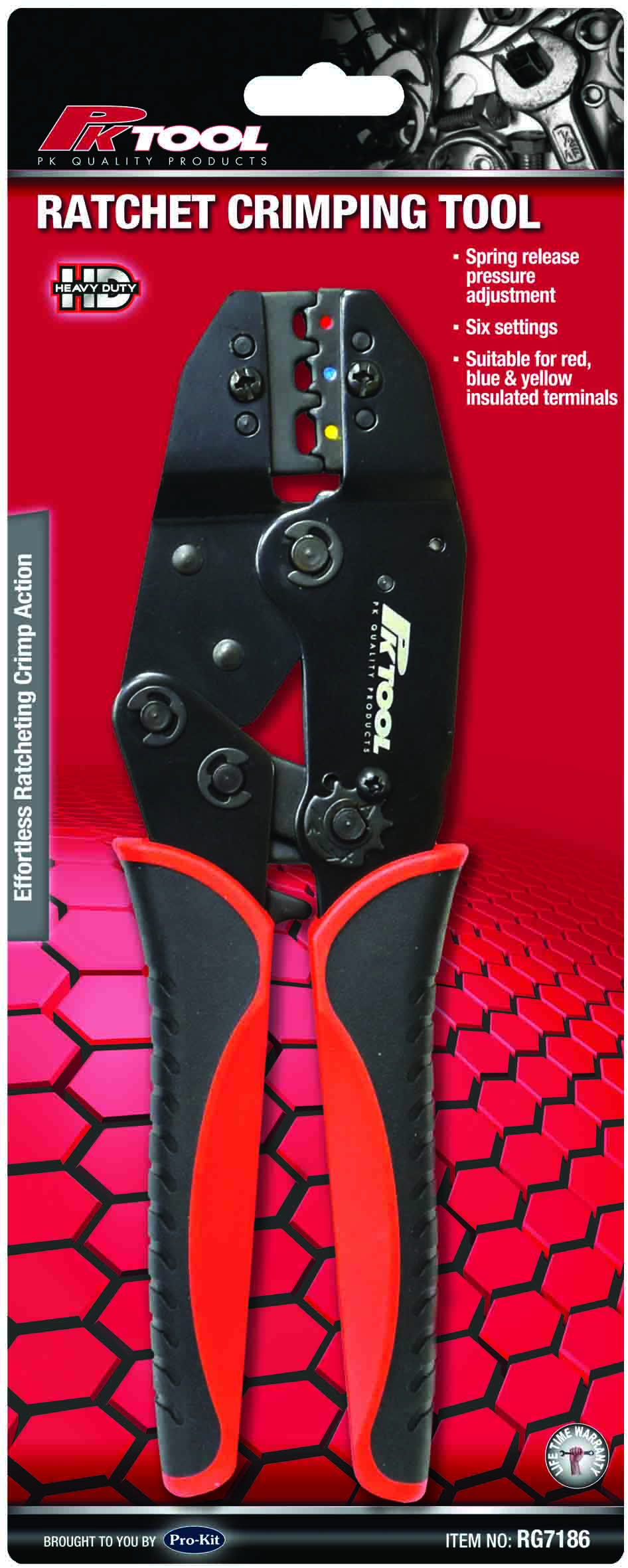 230mm Heavy Duty Ratchet Insulated Terminal Crimping Tool