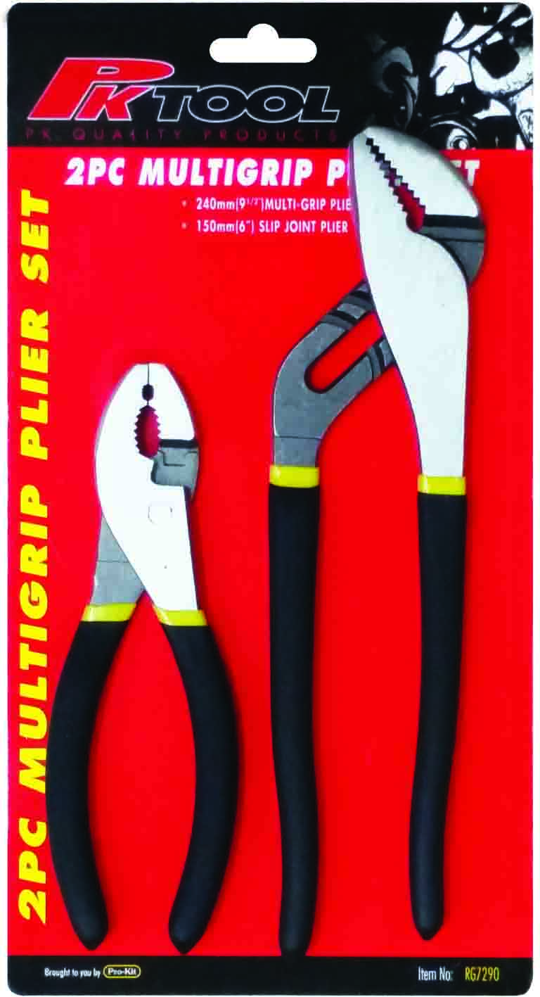 2pc MULTI-GRIP ADJUSTABLE PLIER SET