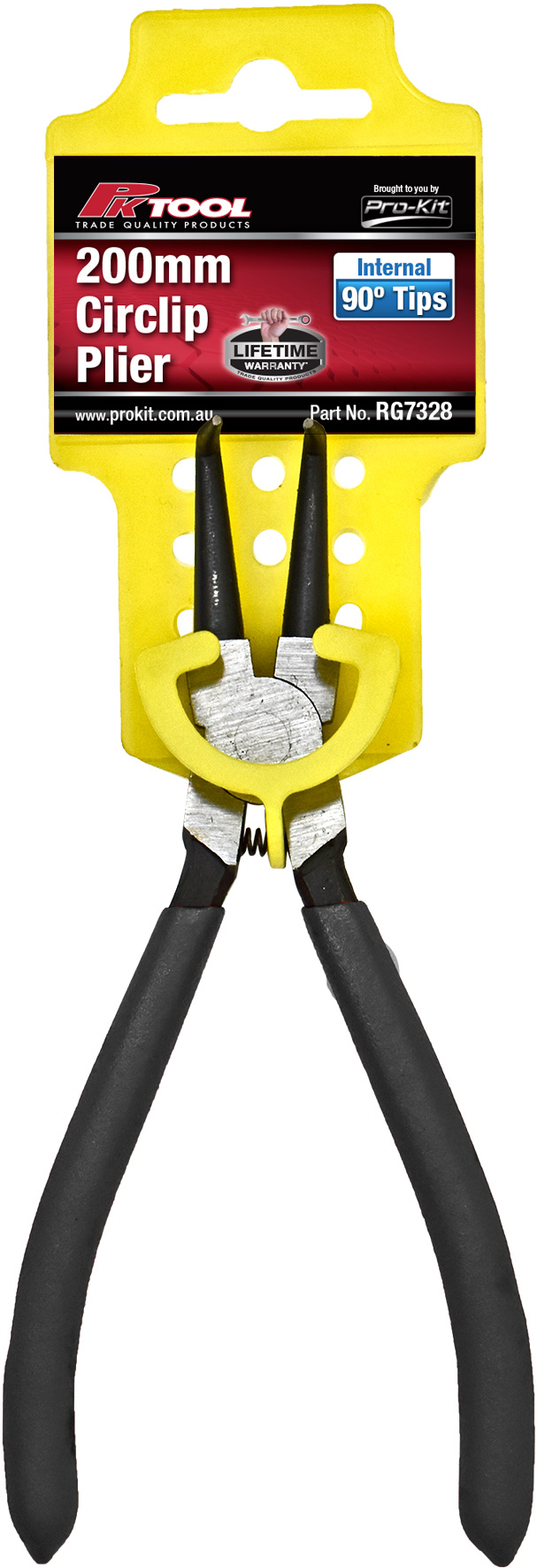 200mm 90º Nose Internal Circlip Plier