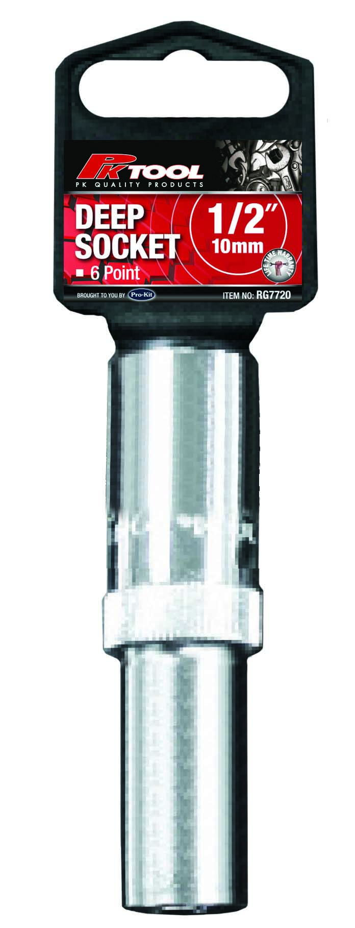 12mm 6PT 1/2” DRIVE METRIC Cr-V METRIC DEEP SOCKET