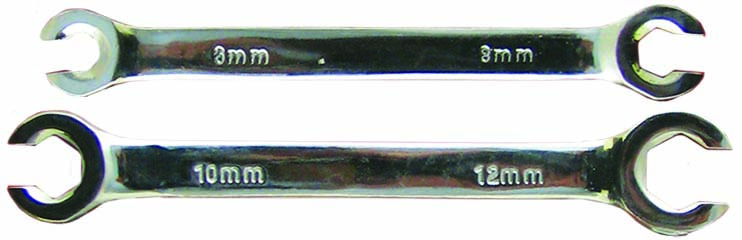 2pc FLARE NUT SPANNER SET