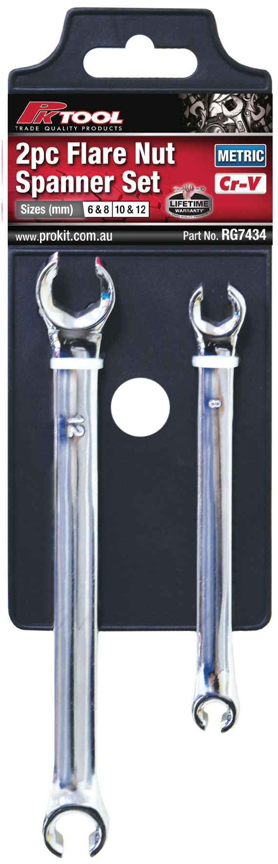 2pc FLARE NUT SPANNER SET