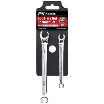 2pc SAE Flare Nut Spanner Set