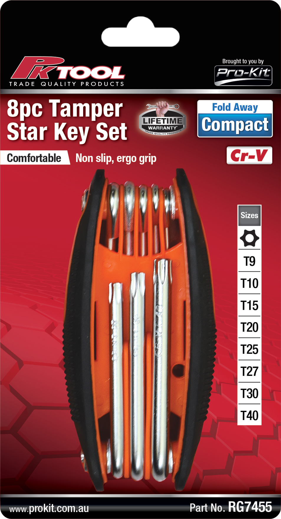 8pc TamperStar Key Set