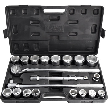 21pc 3/4” Dr Jumbo Metric Socket Set