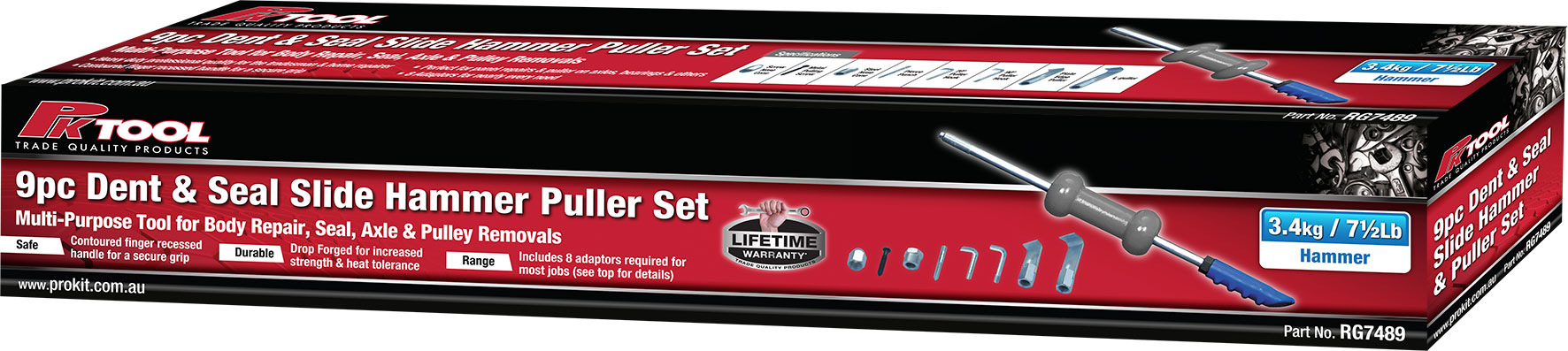 9pc Dent & Seal Puller Set