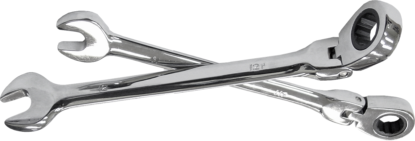8mm METRIC Cr-V FLEXIBLE RATCHET
COMBINATION SPANNER