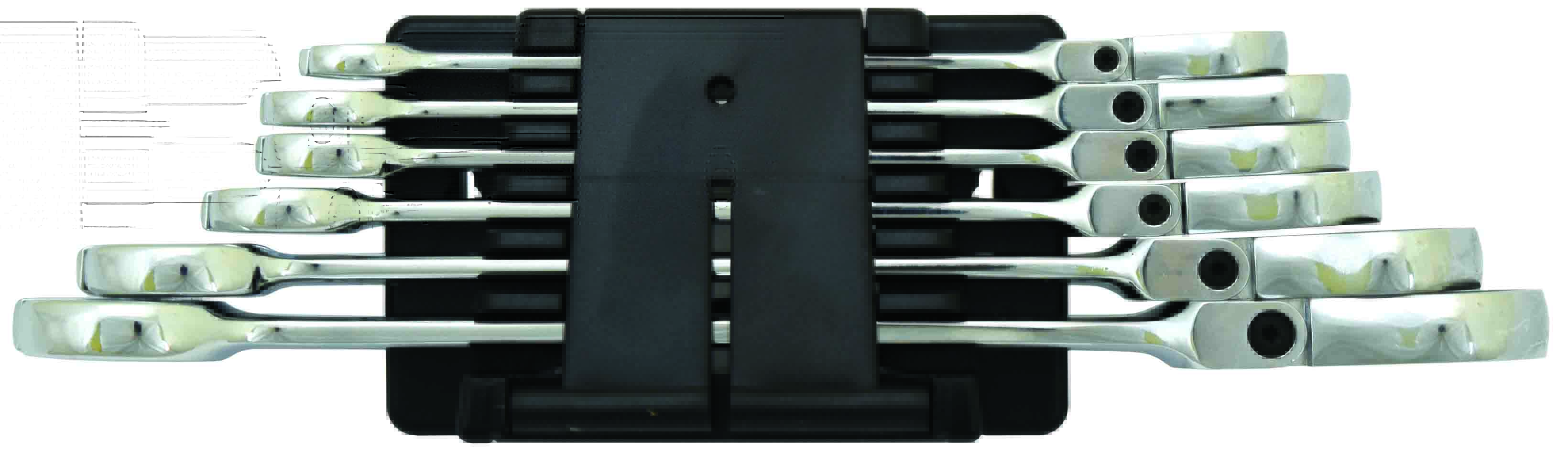 6pc METRIC Cr-V FLEXIBLE RATCHET COMBINATION SPANNER SET