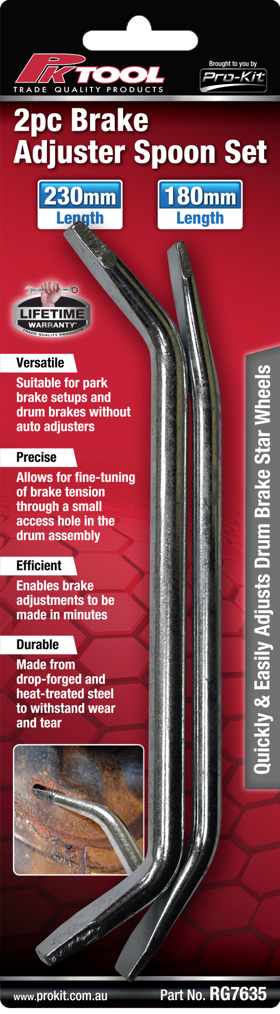 2pc Brake Adjuster Spoon Set