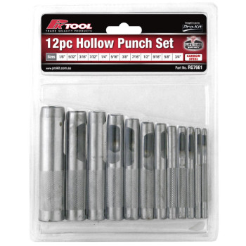 12pc Hollow Punch Set