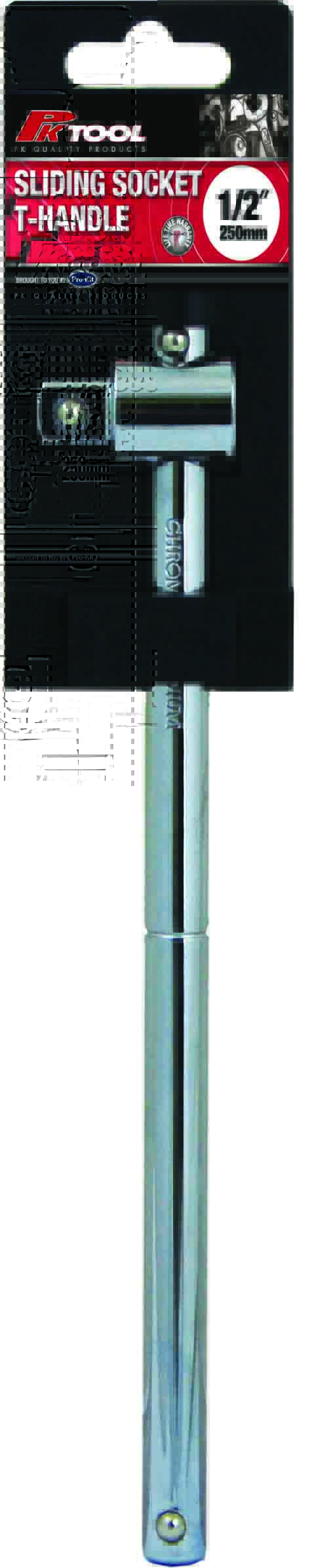250mm 1/2” Dr Sliding Socket T-Handle