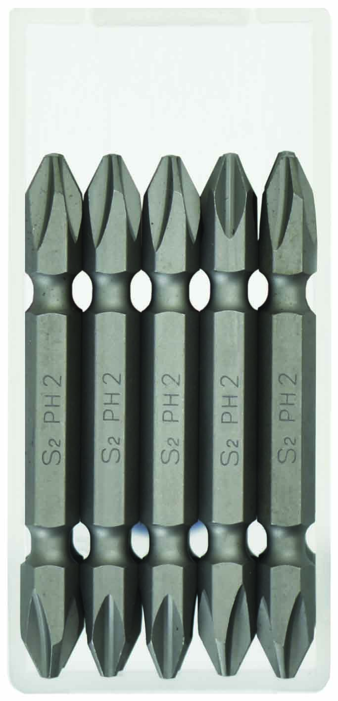 10pc 1/4” HEX 65mm DOUBLE ENDED SCREWDRIVER BITS SET