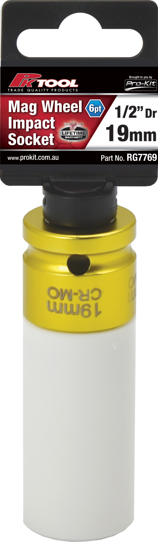 19mm 1/2” Dr Metric Mag Wheel Deep Impact Socket