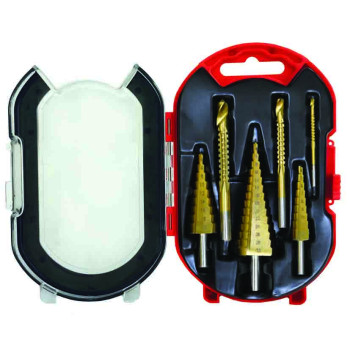6pc Step & Hole Drill Set