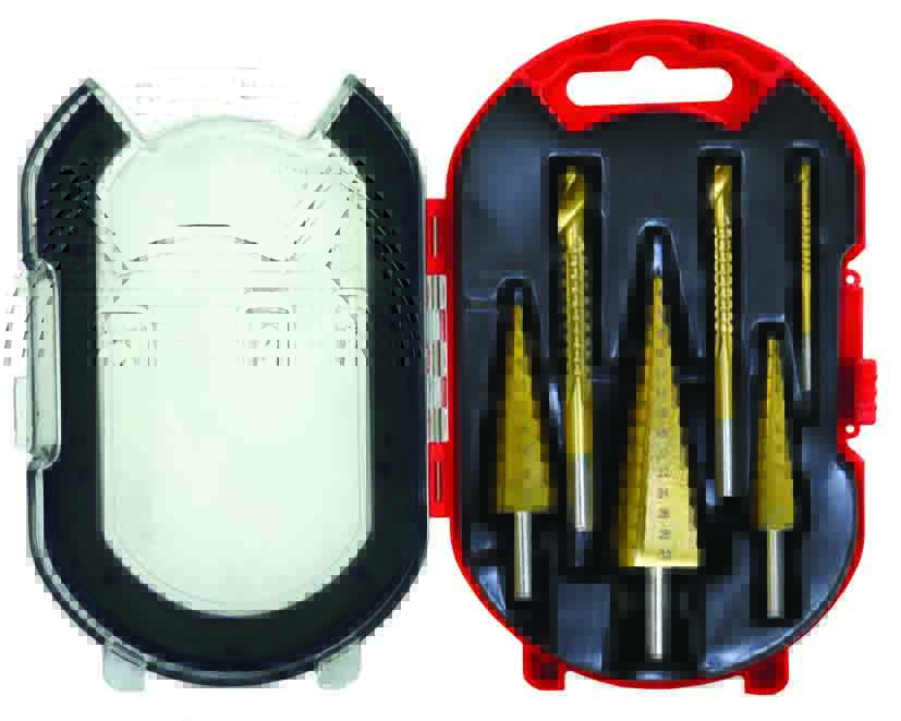 6pc Step & Hole Drill Set